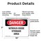 Signmission Nitrous Oxide Storage Area Danger Sign, Plastic, 10in W x 7in L, 2PK OS-2PACK-DS-P-710-L-1943 - alternate 8